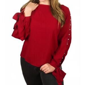 NEW EPRETTY red-dy to party top in red